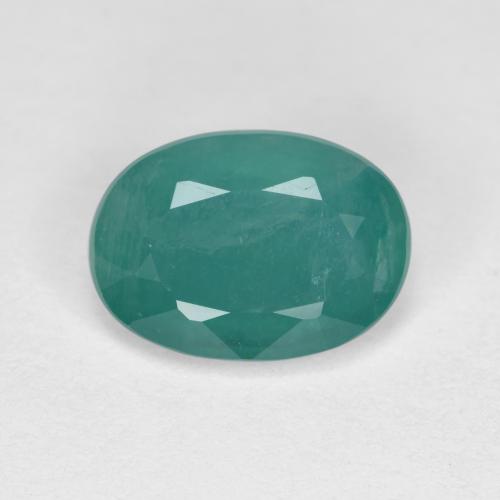 Grandidiérite Vert bleu naturelle Coupe ovale, 1.64 ct, VS-SI