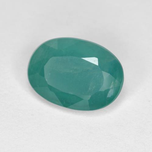 Grandidiérite Vert bleu naturelle Coupe ovale, 1.64 ct, VS-SI