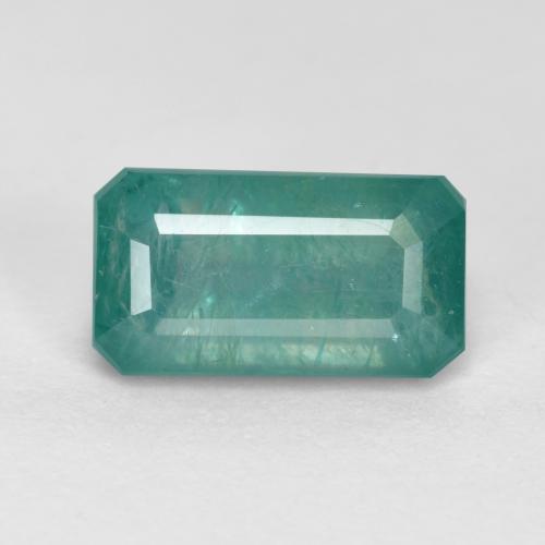 Grandidiérite Bleu vert moyen naturelle Taille émeraude, 1.45 ct, SI