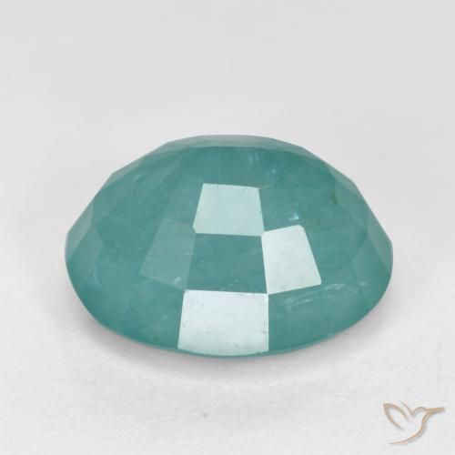 Grandidiérite Turquoise naturelle Coupe ovale, 2.62 ct, SI