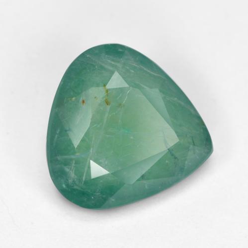 Grandidiérite vert bleuâtre naturelle en forme de poire, 2,13 ct, SI