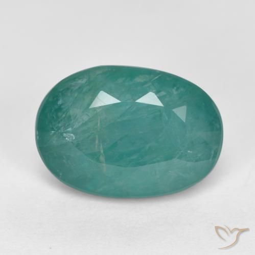 Grandidiérite turquoise naturelle coupe ovale, 2,44 ct, SI