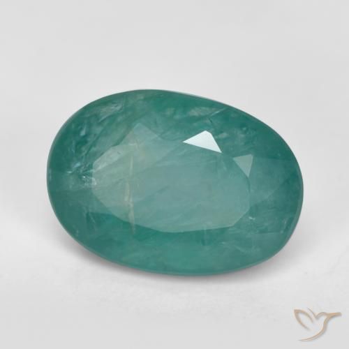Grandidiérite turquoise naturelle coupe ovale, 2,44 ct, SI