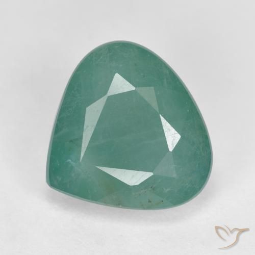 4.17ct Naturel Vert bleu Grandidierite, En forme de poire, VS-SI