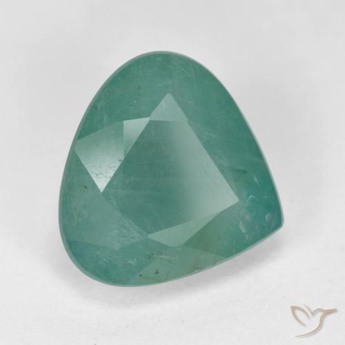 Grandidiérite Vert bleu naturelle En forme de poire, 4.17 ct, VS-SI