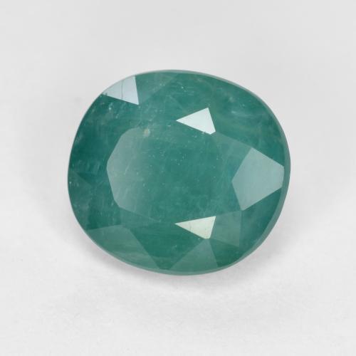 Grandidiérite bleu verdâtre naturelle coupe ovale, 1,56 ct, VS-SI