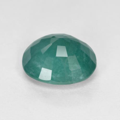 Grandidiérite bleu verdâtre naturelle coupe ovale, 1,56 ct, VS-SI