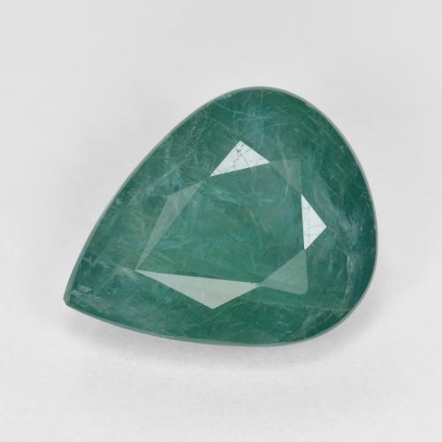 Grandidiérite bleu verdâtre naturelle en forme de poire, 3,19 ct, VS-SI