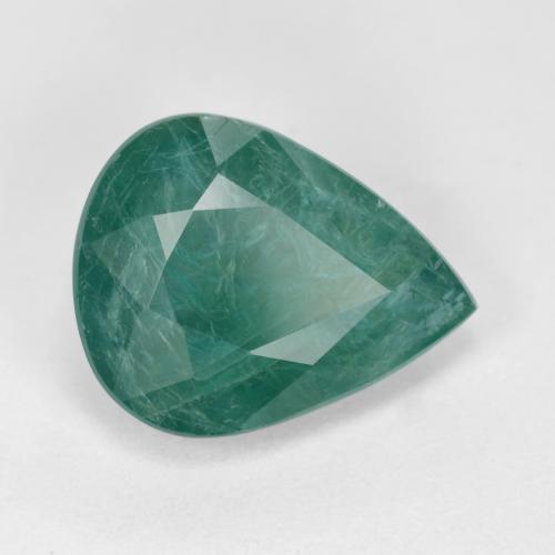 Grandidiérite bleu verdâtre naturelle en forme de poire, 3,19 ct, VS-SI