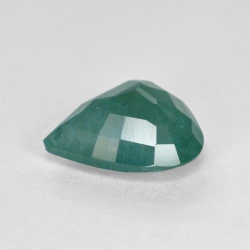 Grandidiérite Bleu vert foncé naturelle En forme de poire, 1.69 ct, VS-SI