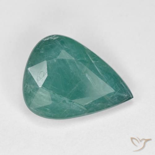 Grandidiérite Turquoise profond naturelle En forme de poire, 3.10 ct, VS-SI