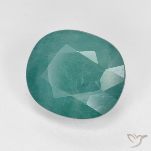 Grandidiérite Turquoise naturelle ovale, 4.28 ct, VS-SI