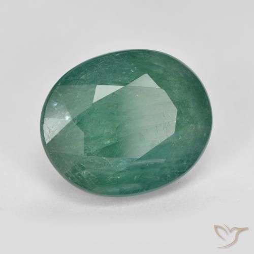 Grandidiérite Turquoise profond naturelle ovale, 5.14 ct, VS-SI
