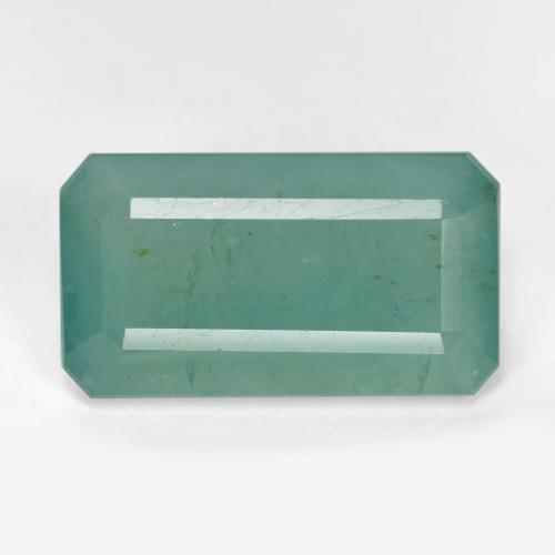 Grandidiérite vert bleuté moyen naturelle taille émeraude, 7,50 ct, VS-SI
