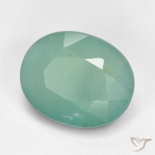 3.04ct Naturel Vert bleuté moyen Grandidierite, ovale, SI