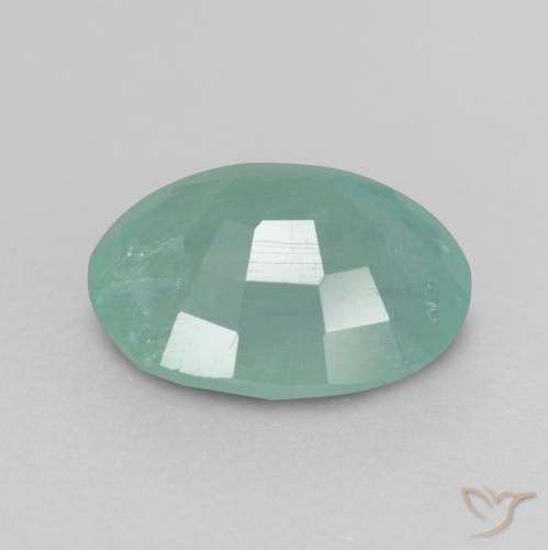 Grandidiérite Bleu vert naturelle ovale, 1.64 ct, SI