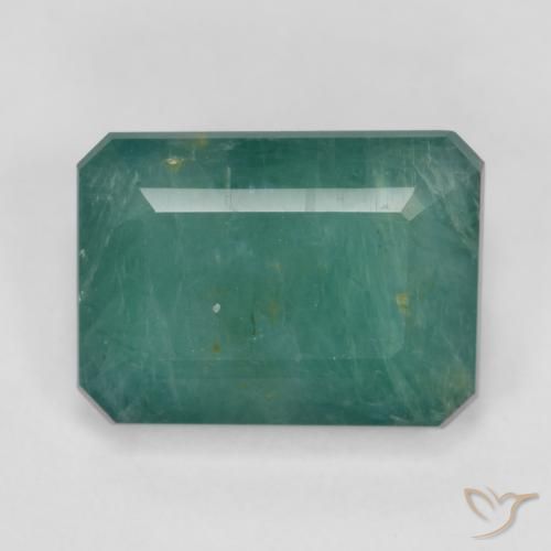 3.70ct Naturel Vert bleu Grandidierite, Taille émeraude, SI