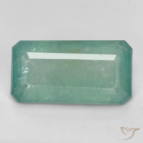 3.05ct Naturel Vert bleuté moyen Grandidierite, Taille émeraude, SI