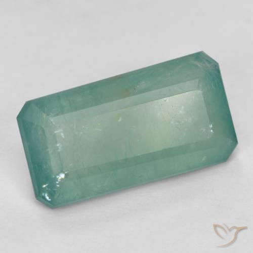 Grandidiérite Vert bleuté moyen naturelle Octogone / coupe Émeraude, 3.05 ct, SI