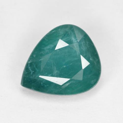 Grandidiérite Bleu vert foncé naturelle En forme de poire, 1.98 ct, SI