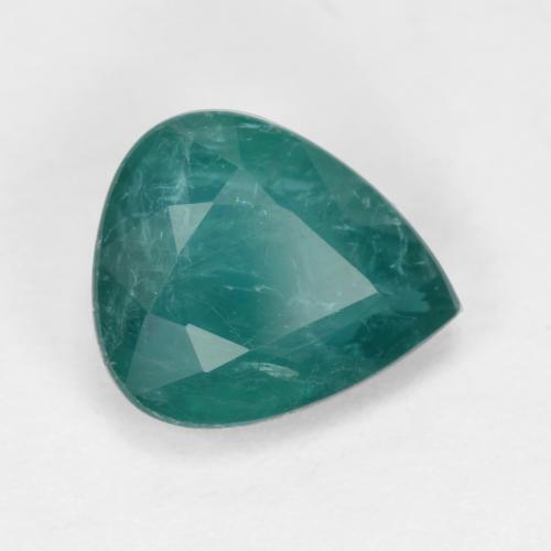 Grandidiérite Bleu vert foncé naturelle En forme de poire, 1.98 ct, SI