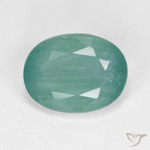 3.56ct Naturel Bleu verdâtre Grandidierite, ovale, SI