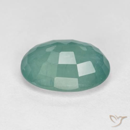 Grandidiérite Bleu verdâtre naturelle ovale, 3.56 ct, SI