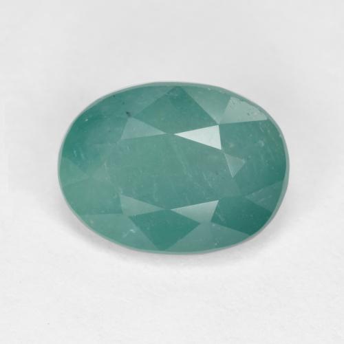 Grandidiérite turquoise naturelle coupe ovale, 1,92 ct, SI