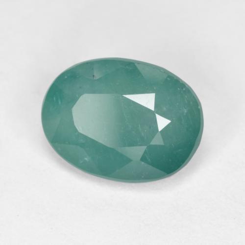 Grandidiérite turquoise naturelle coupe ovale, 1,92 ct, SI