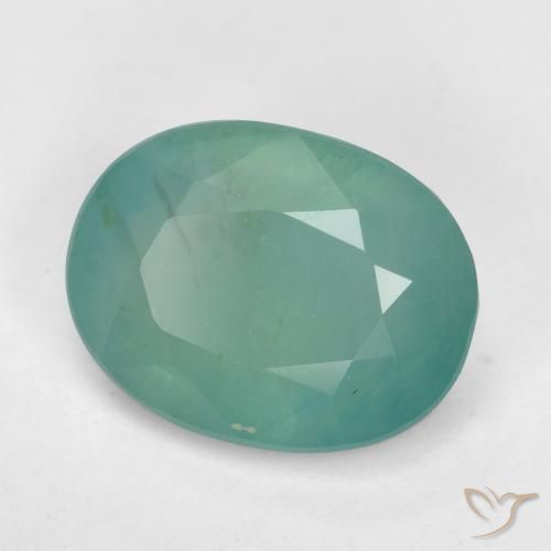 Grandidiérite Vert bleuté moyen naturelle ovale, 2.58 ct, SI