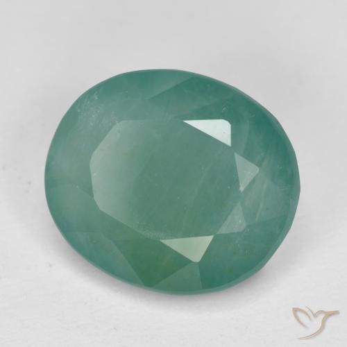 Grandidiérite Bleu vert moyen naturelle ovale, 3.53 ct, SI