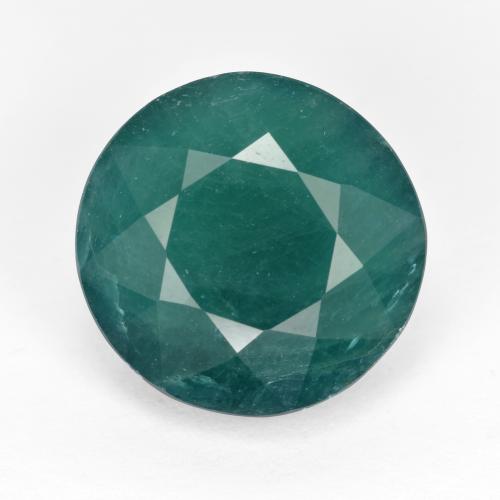 Grandidiérite Bleu foncé Vert naturelle Coupe roude, 6.66 ct, SI-I1
