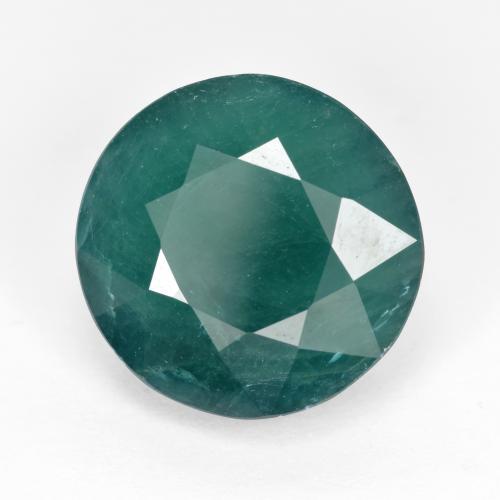 Grandidiérite Bleu foncé Vert naturelle Coupe roude, 6.66 ct, SI-I1