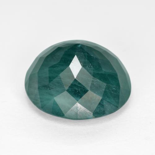 Grandidiérite Bleu foncé Vert naturelle Coupe roude, 6.66 ct, SI-I1