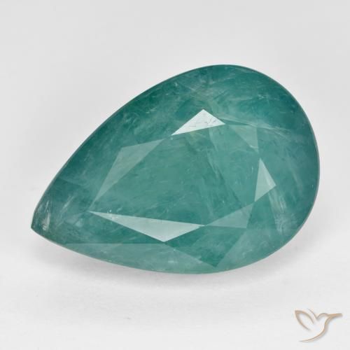 10.02ct Naturel Bleu vert Grandidierite, En forme de poire, SI-I1