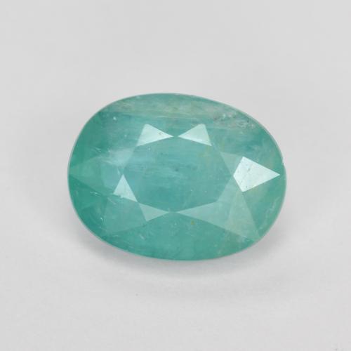 Grandidiérite Bleu vert naturelle Coupe ovale, 1.28 ct, SI-I1