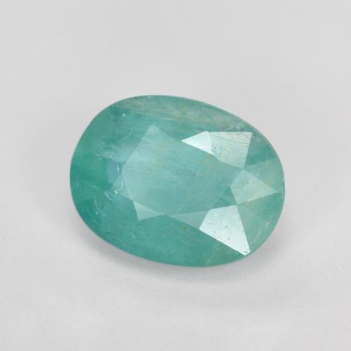 Grandidiérite Bleu vert naturelle Coupe ovale, 1.28 ct, SI-I1