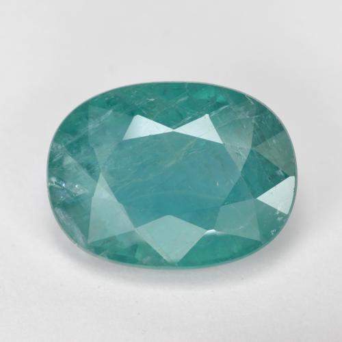 Grandidiérite Bleu vert naturelle Coupe ovale, 4.19 ct, SI-I1