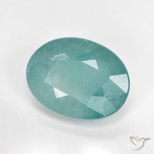 Grandidiérite Vert bleu naturelle ovale, 3.37 ct, SI-I1