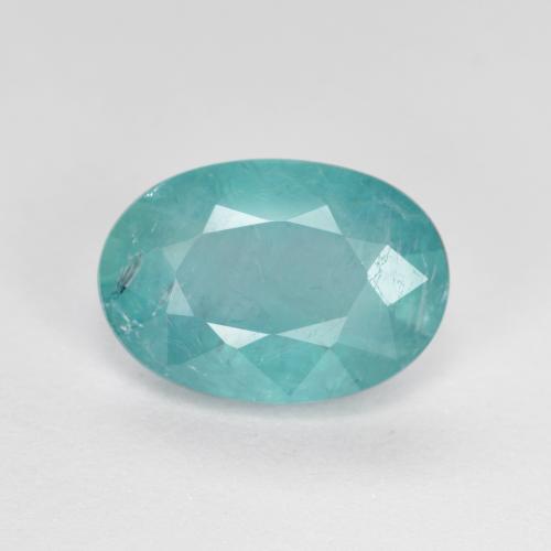 Grandidiérite Sarcelle noir naturelle Coupe ovale, 2.61 ct, SI-I1