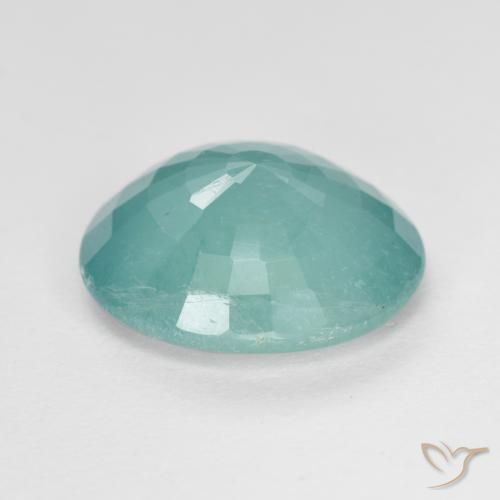 Grandidiérite Vert mousse de mer naturelle ovale, 3.15 ct, SI-I1