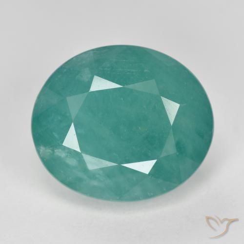 8.89ct Naturel Bleu vert moyen Grandidierite, ovale, SI-I1