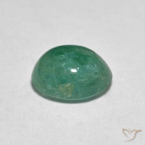 Grandidiérite Vert bleuâtre naturelle ovale, 1.40 ct, Translucide