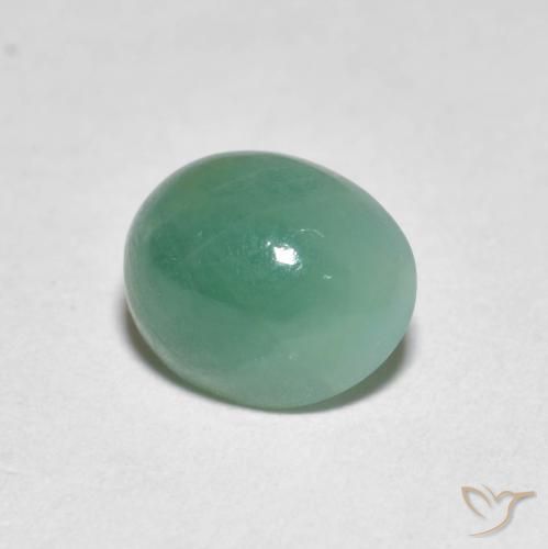 Grandidiérite Vert bleuâtre naturelle ovale, 1.86 ct, Translucide