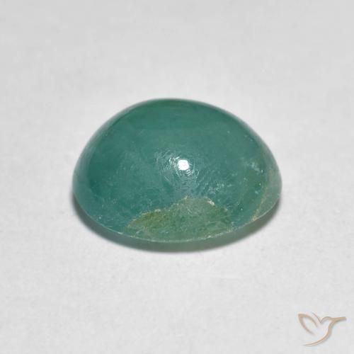 Grandidiérite Bleu verdâtre naturelle ovale, 2.93 ct, Translucide