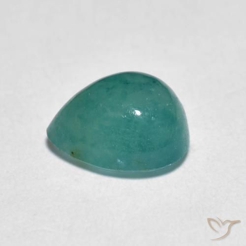 Grandidiérite Turquoise naturelle En forme de poire, 1.49 ct, Translucide