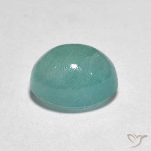 Grandidiérite Bleu vert naturelle ovale, 2.55 ct, Translucide
