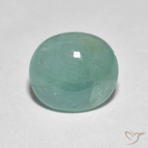 3.09ct Naturel Vert bleu clair Grandidierite, ovale, Translucide