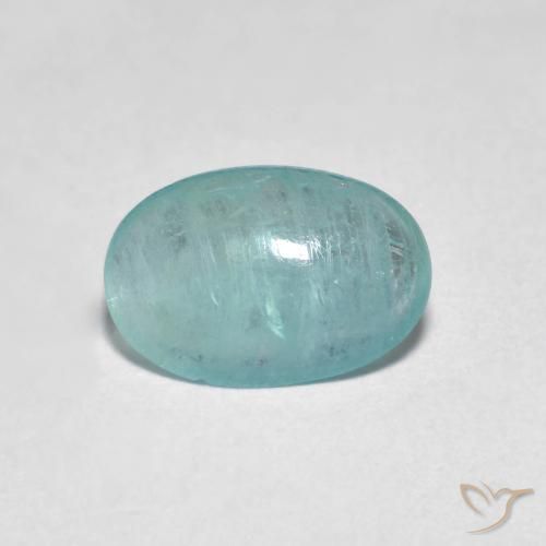 1.15ct Naturel Bleu vert moyen Grandidiérite, ovale, Transparent