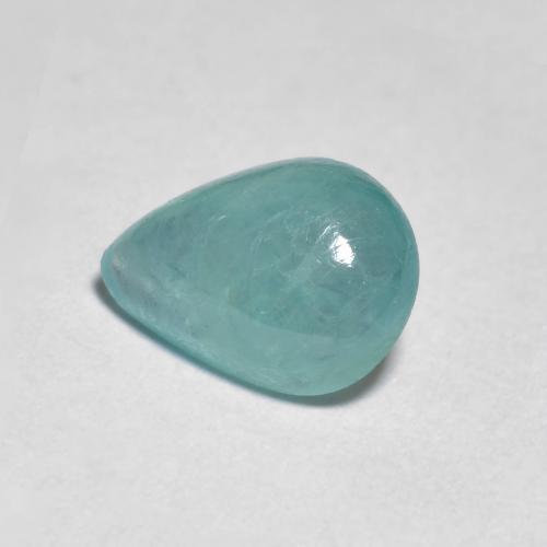 Grandidiérite Vert bleu pâle naturelle En forme de poire, 0.96 ct, Transparent